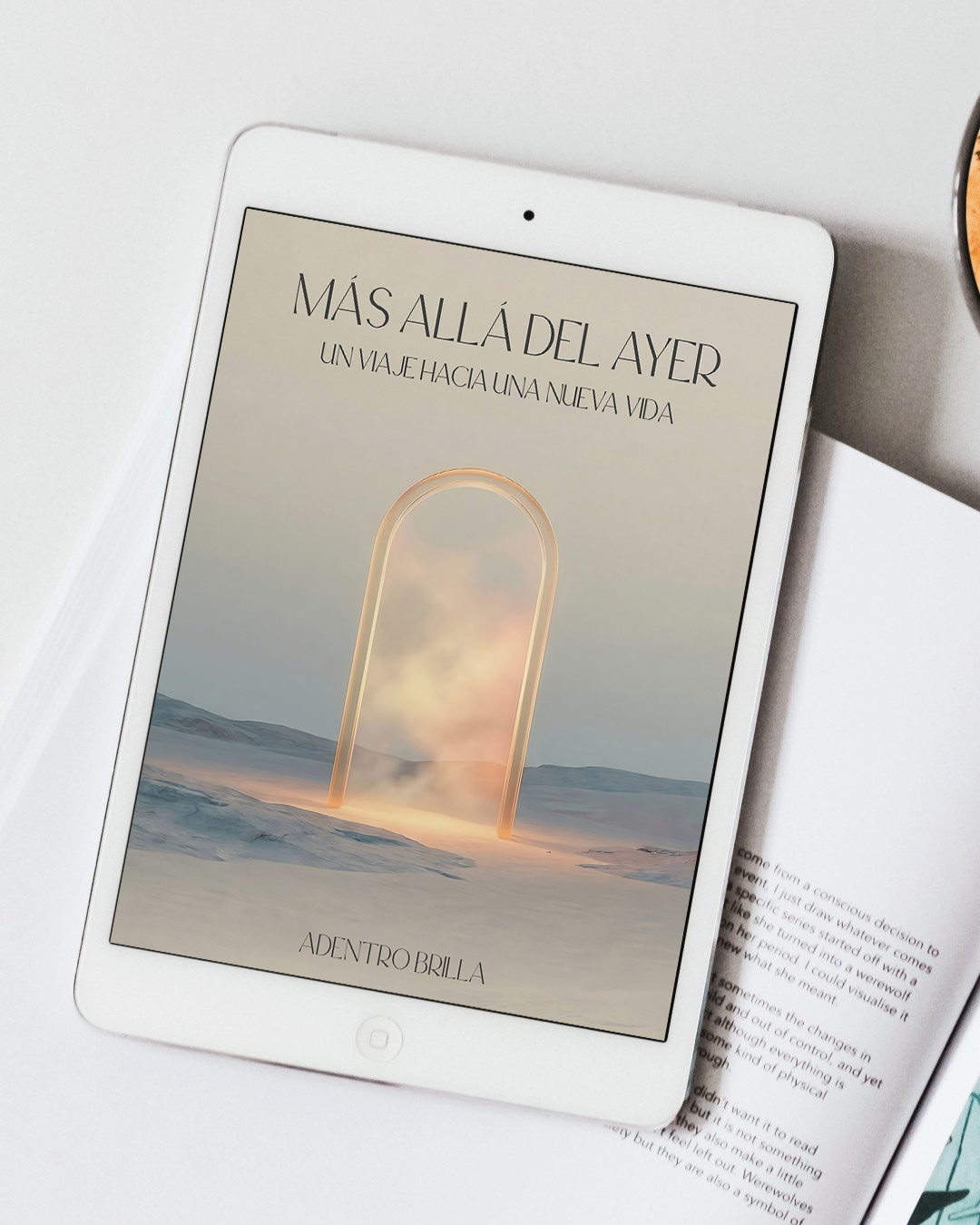 Imagen donde se ve la portada del libro digital Mas allá del Ayer